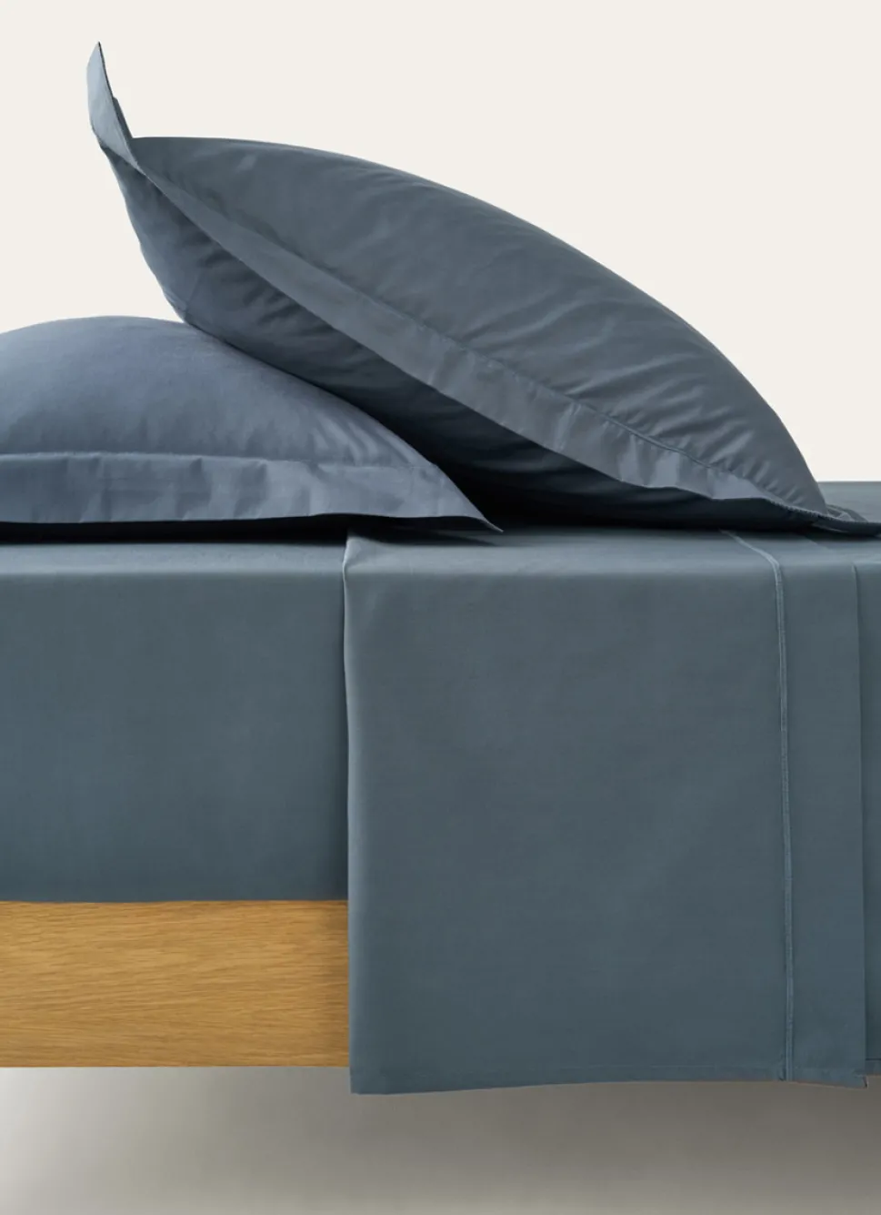 Discount Bouchara DRAP PLAT UNI EN PERCALE DE COTON JEAN