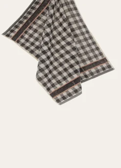 Online Bouchara ESSUIE-MAINS EN ÉPONGE À CARREAUX TISSÉ-TEINT NOIR