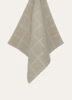 New Bouchara ESSUIE-MAINS EN ÉPONGE À CARREAUX BEIGE
