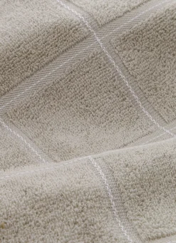 New Bouchara ESSUIE-MAINS EN ÉPONGE À CARREAUX BEIGE