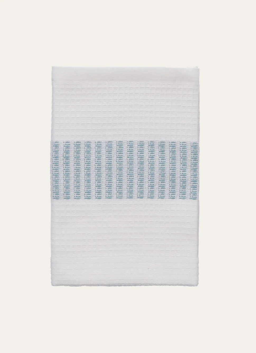 Hot Bouchara ESSUIE-MAINS EN ÉPONGE AVEC TISSAGE COLORÉ TURQUOISE