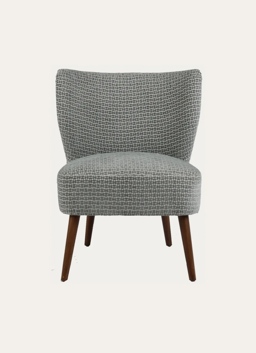 Bouchara FAUTEUIL EN TISSU AVEC PIEDS EN BOIS BLEU GRISÉ