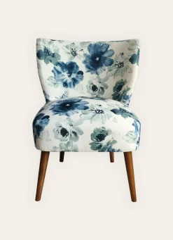 New Bouchara FAUTEUIL EN TISSU AVEC PIEDS EN BOIS MULTICOLORE
