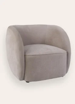Hot Bouchara FAUTEUIL LARGE EN TISSU - DESIGN SANS PIED GRIS CLAIR