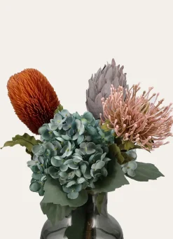 Sale Bouchara FLEUR ARTIFICIELLE BANKSIA ORANGE