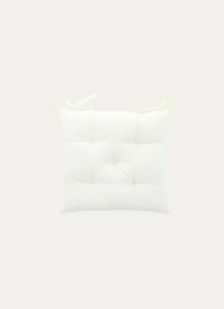 Sale Bouchara GALETTE DE CHAISE UNIE EN COTON ÉCRU