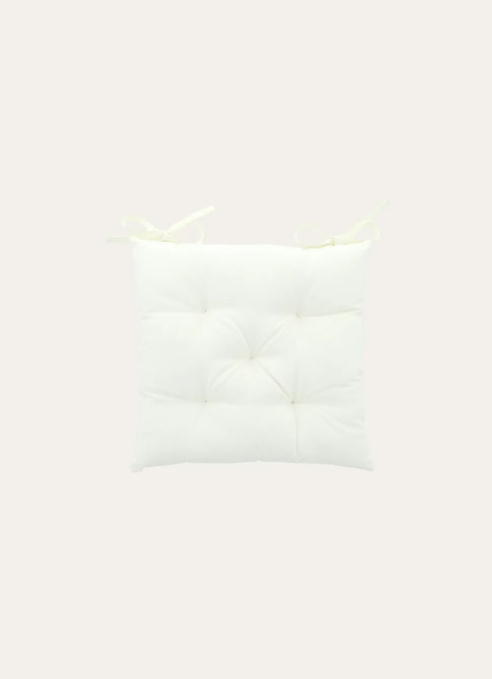 Sale Bouchara GALETTE DE CHAISE UNIE EN COTON ÉCRU