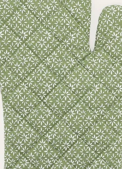 Sale Bouchara GANT DE CUISINE À MOTIFS GÉOMÉTRIQUES VERT