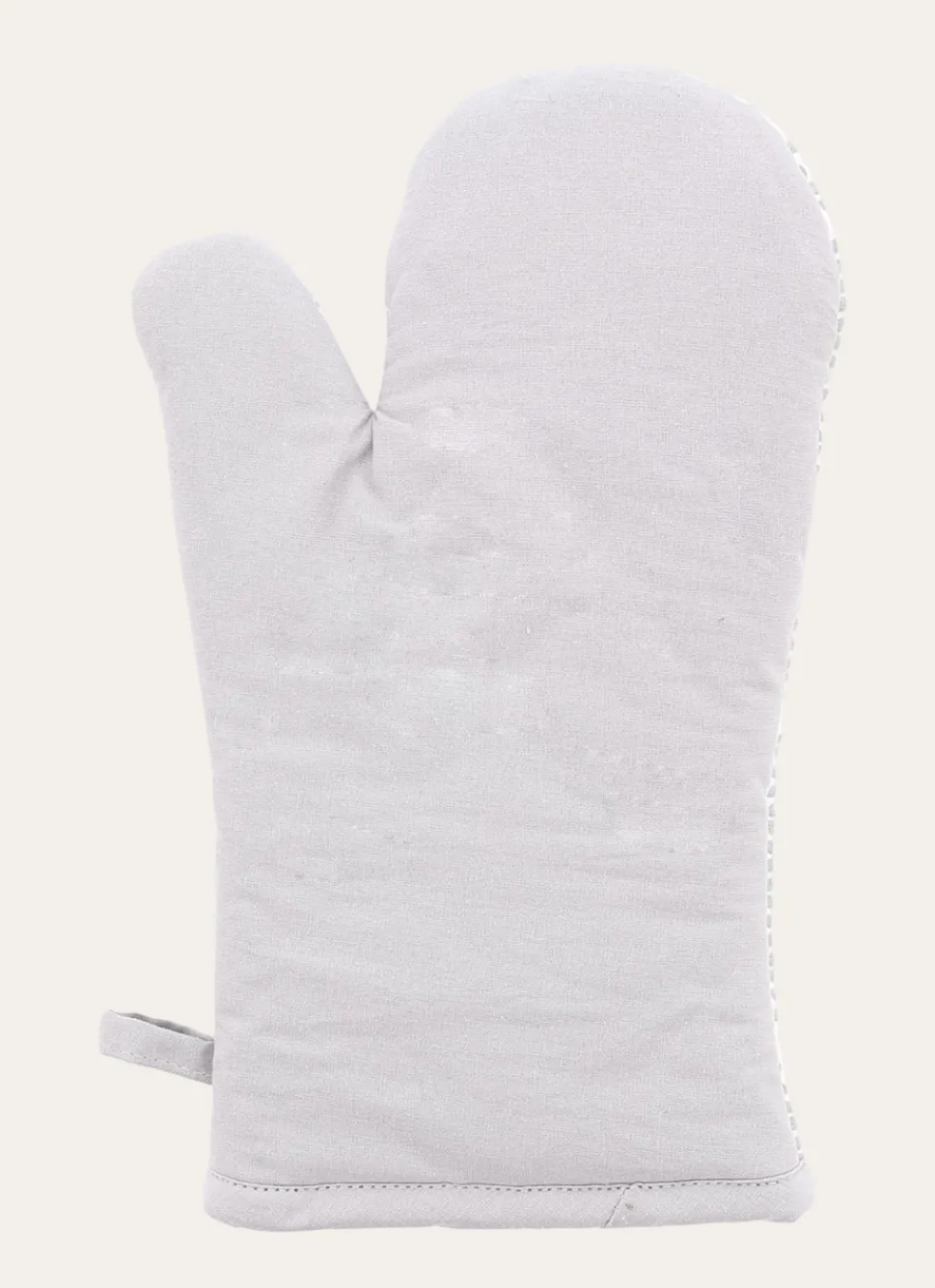 Outlet Bouchara GANT DE CUISINE EN COTON IMPRIMÉ MINI MOTIFS GRIS