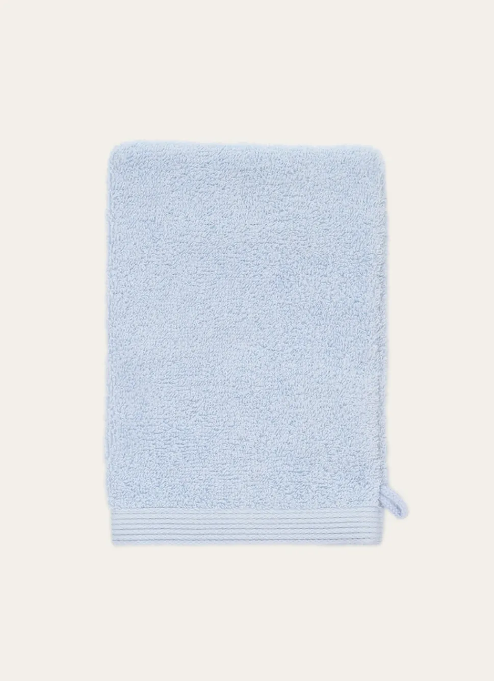 Outlet Bouchara GANT DE TOILETTE BRODÉ EN COTON 500GR CIEL