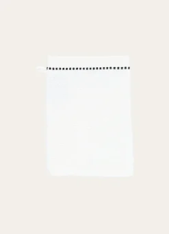 Best Bouchara GANT DE TOILETTE EN COTON DÉTAILS POINTS 420GR BLANC
