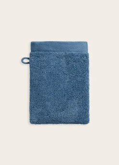 New Bouchara GANT DE TOILETTE UNI EN COTON MOELLEUX 550GR BLEU BALTIQUE