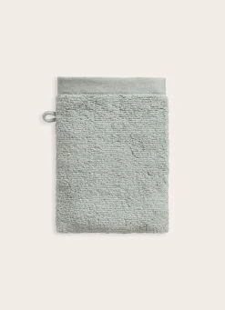 Discount Bouchara GANT DE TOILETTE UNI EN COTON MOELLEUX 550GR VERT TILLEUL