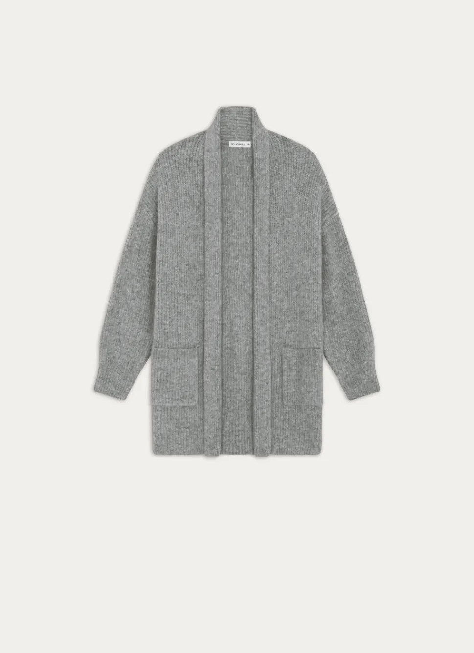 Clearance Bouchara GILET À PAN EN TRICOT DOUX ET CHAUD VITA GRIS CLAIR
