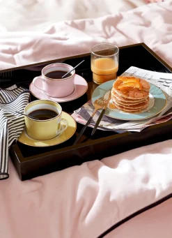 Discount Bouchara GRAND PLATEAU EN BOIS LAQUÉ Noir