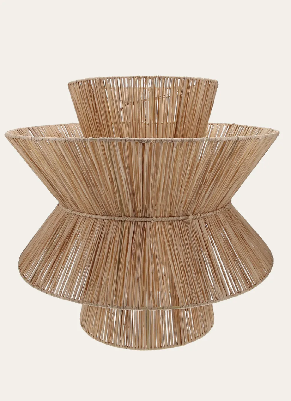 Discount Bouchara GRANDE SUSPENSION LUMINAIRE EN RAFIA NATUREL