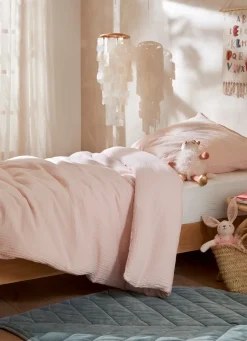 Sale Bouchara HOUSSE DE COUETTE BÉBÉ EN GAZE DE COTON ROSE