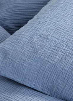 Discount Bouchara HOUSSE DE COUETTE BÉBÉ EN GAZE DE COTON BLEU