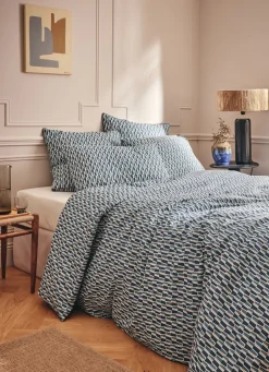 Discount Bouchara HOUSSE DE COUETTE CRAFT BLEU BALTIQUE