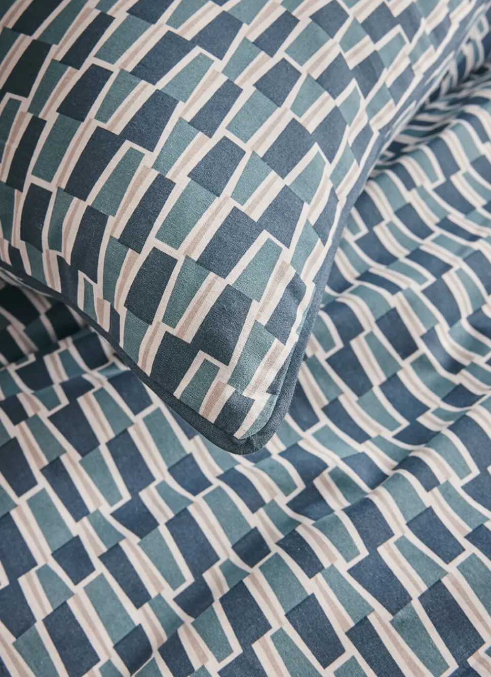 Discount Bouchara HOUSSE DE COUETTE CRAFT BLEU BALTIQUE