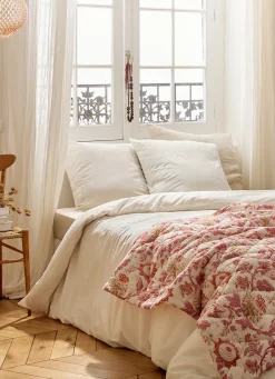 Best Bouchara HOUSSE DE COUETTE EN COTON LAVÉ RIVIERA IVOIRE