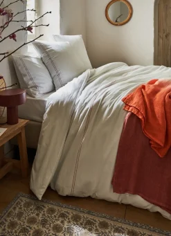 Outlet Bouchara HOUSSE DE COUETTE EN COTON LAVÉ FUSCHIA