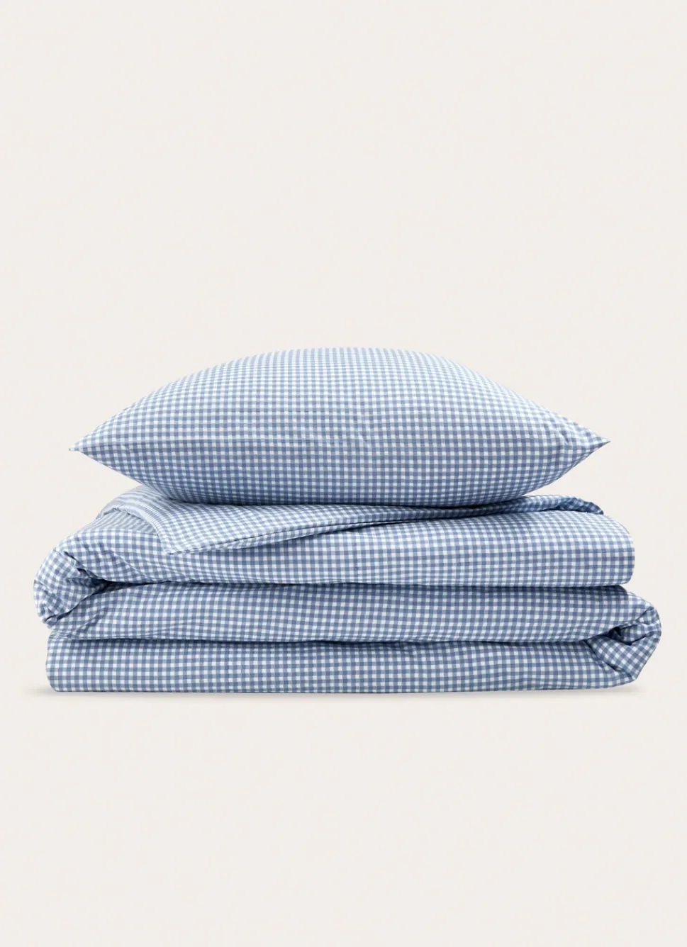 New Bouchara HOUSSE DE COUETTE EN COTON VICHY BLEU