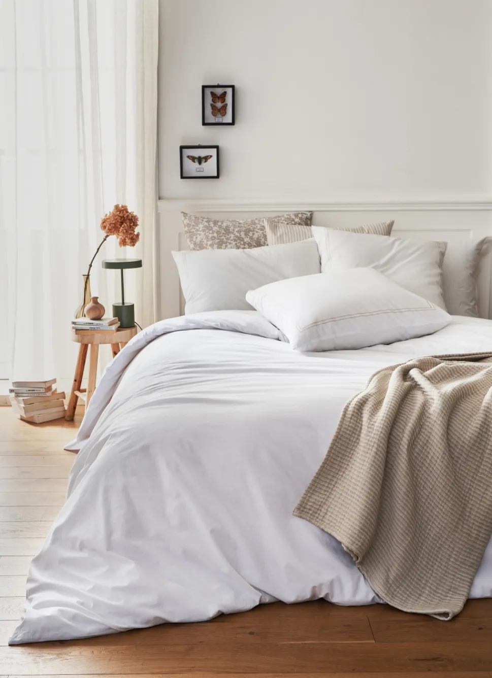 Outlet Bouchara HOUSSE DE COUETTE EN COTON LAVÉ TAUPE