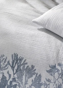 Hot Bouchara HOUSSE DE COUETTE EN DOUBLE GAZE DE COTON GUAM BLEU