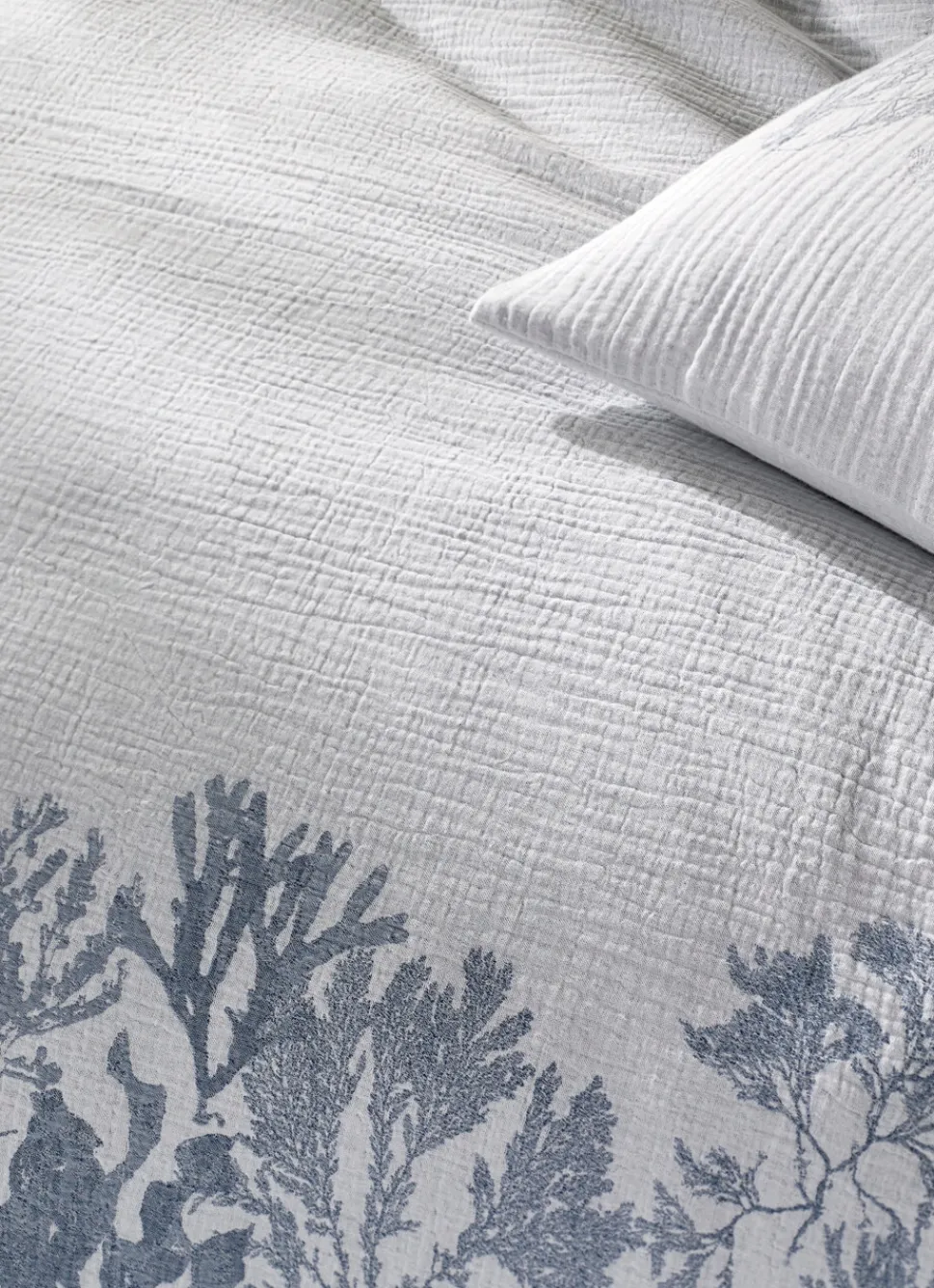 Hot Bouchara HOUSSE DE COUETTE EN DOUBLE GAZE DE COTON GUAM BLEU