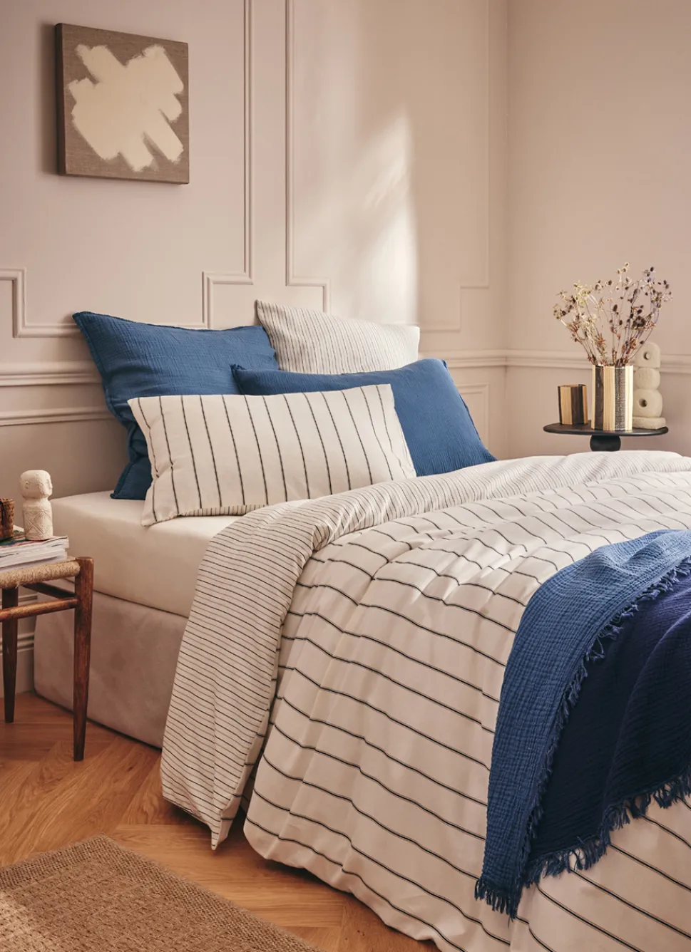 New Bouchara HOUSSE DE COUETTE EN FLANELLE CHARLES ÉCRU