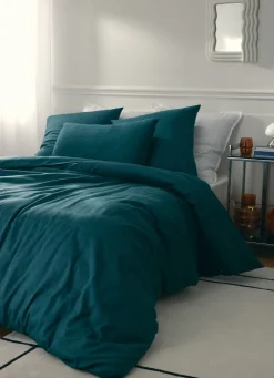 Discount Bouchara HOUSSE DE COUETTE EN JACQUARD DE COTON ULYSSE ÉMERAUDE