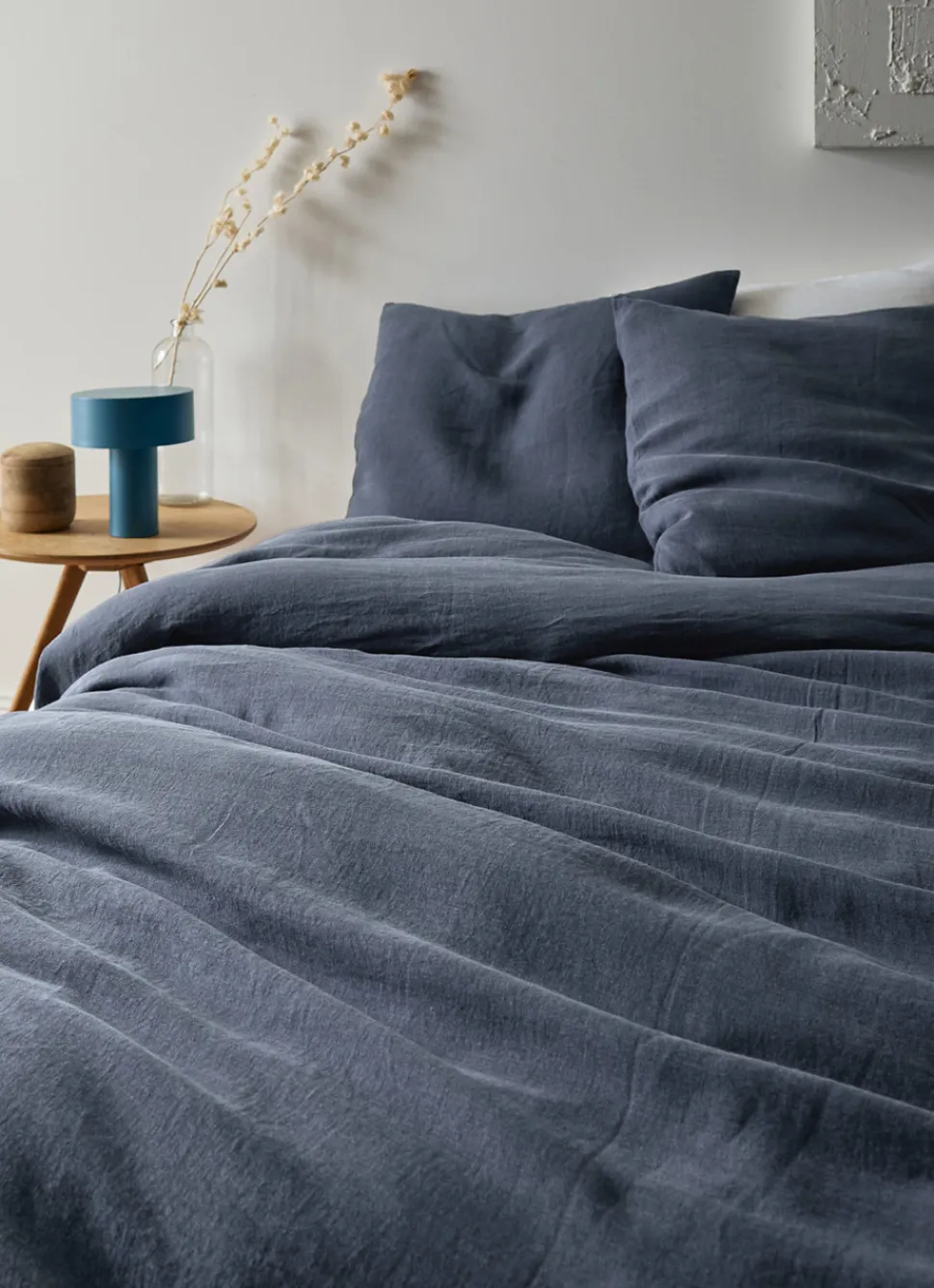 Outlet Bouchara HOUSSE DE COUETTE EN LIN LAVÉ DENIM