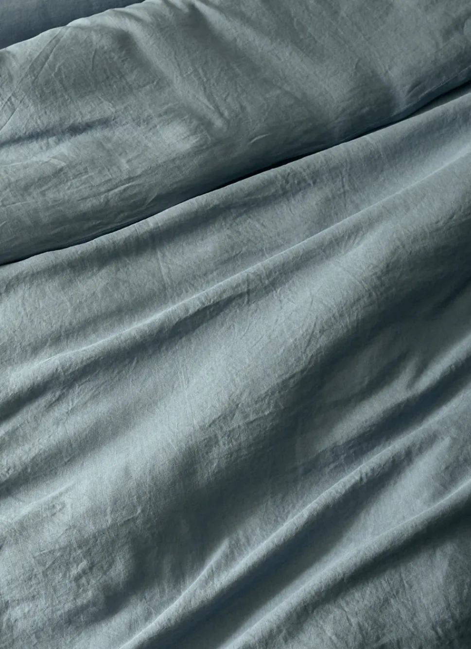 Bouchara HOUSSE DE COUETTE EN LIN LAVÉ BLEU ZINC