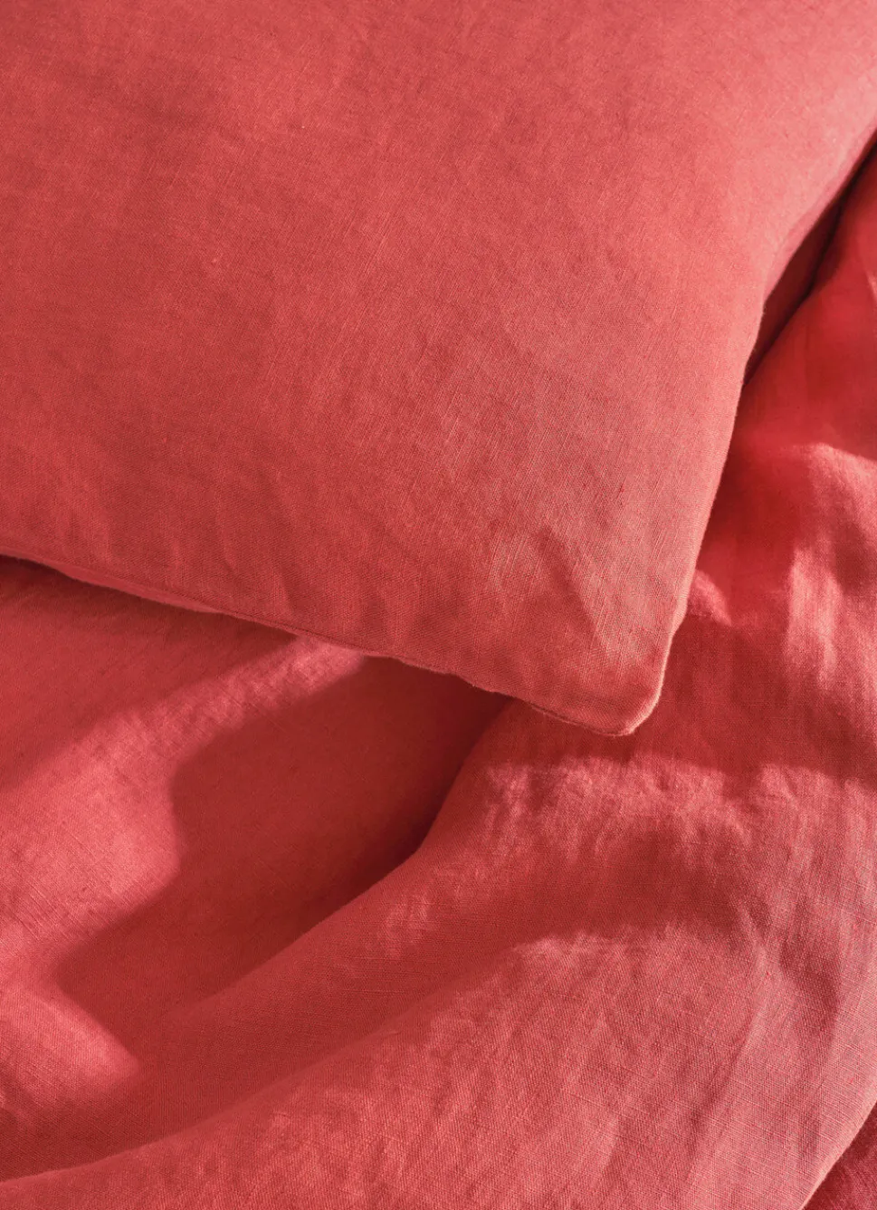 Outlet Bouchara HOUSSE DE COUETTE EN LIN LAVÉ MARSALA