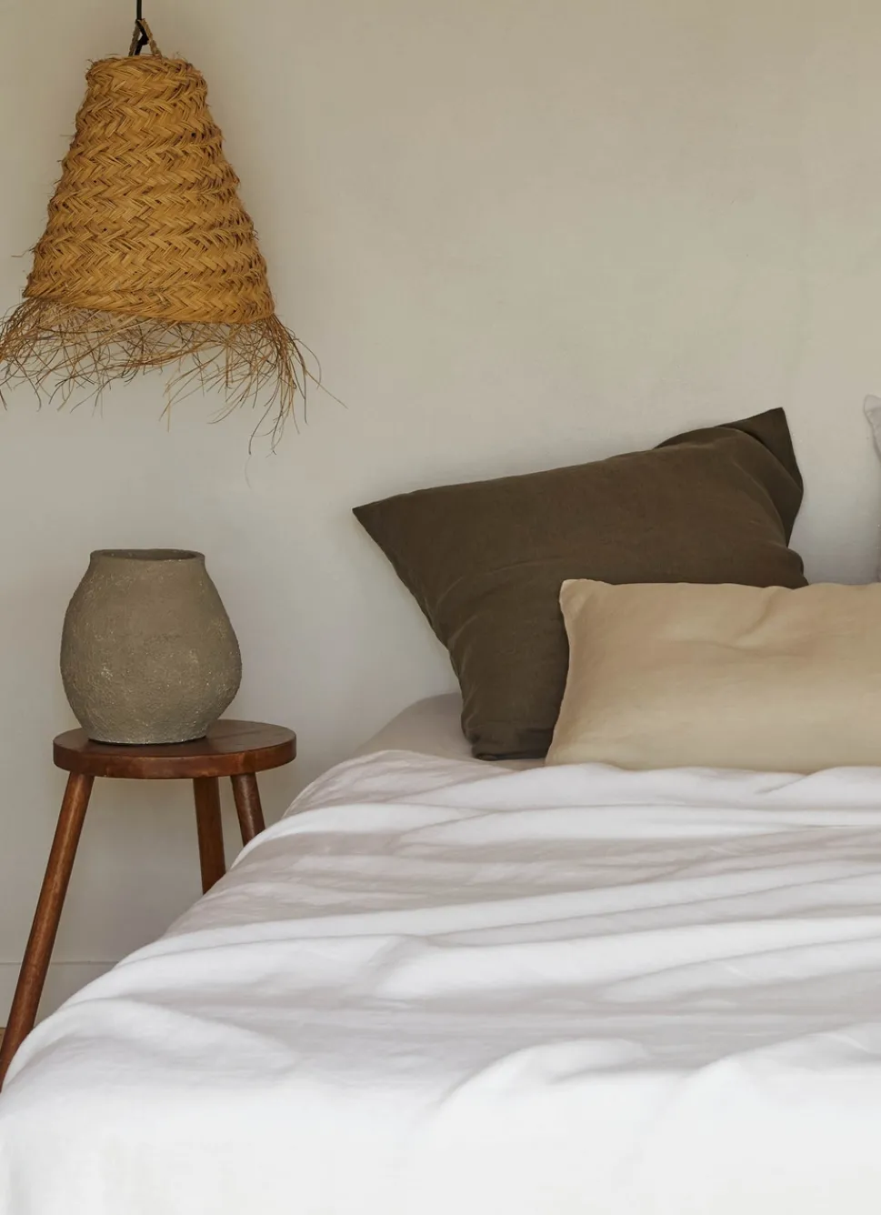 Hot Bouchara HOUSSE DE COUETTE EN LIN LAVÉ BLANC