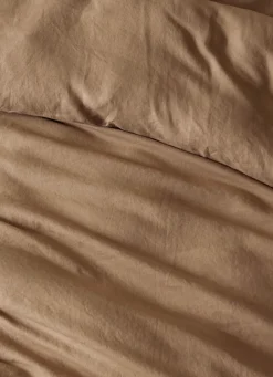 Clearance Bouchara HOUSSE DE COUETTE EN LIN LAVÉ TAUPE