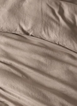 Bouchara HOUSSE DE COUETTE EN LIN LAVÉ TAUPE