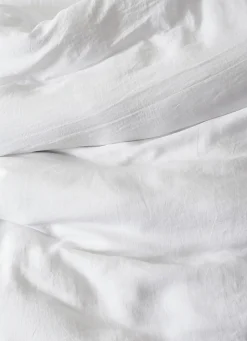 Clearance Bouchara HOUSSE DE COUETTE EN LIN LAVÉ BLANC