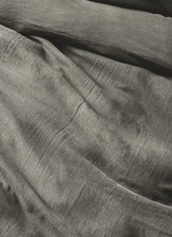 Hot Bouchara HOUSSE DE COUETTE EN LIN LAVÉ VERT DE GRIS