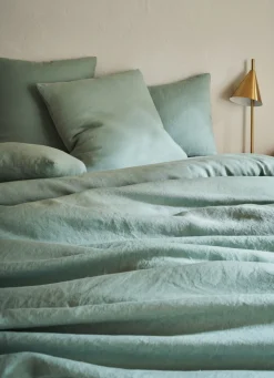 Bouchara HOUSSE DE COUETTE EN LIN LAVÉ SAUGE