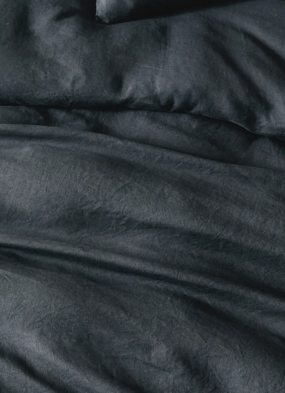 Bouchara HOUSSE DE COUETTE EN LIN LAVÉ CHARBON