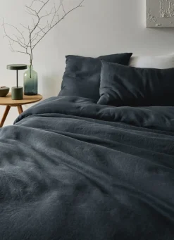 Best Bouchara HOUSSE DE COUETTE EN LIN LAVÉ CHARBON