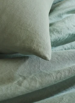 New Bouchara HOUSSE DE COUETTE EN LIN LAVÉ SAUGE