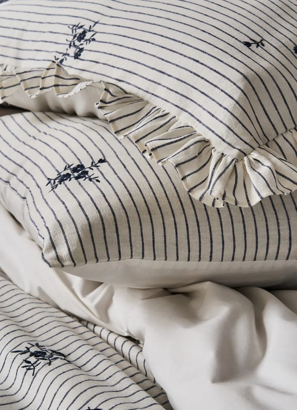 Clearance Bouchara HOUSSE DE COUETTE EN MÉTIS Bleu GRISE