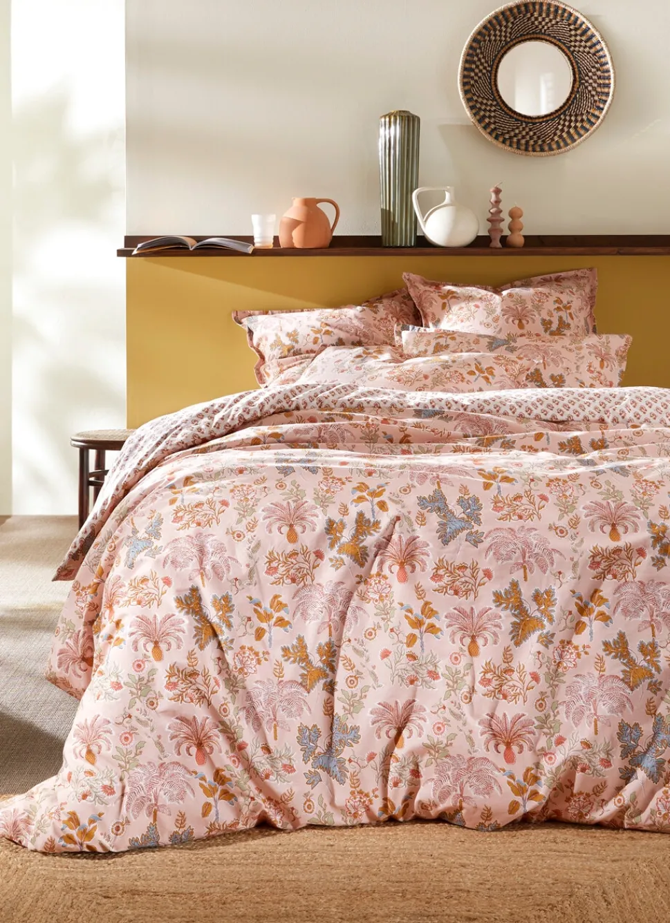 Best Bouchara HOUSSE DE COUETTE EN PERCALE GRANADA ROSE BLUSH