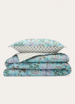 Best Bouchara HOUSSE DE COUETTE EN PERCALE GRANADA BLEU GRIS