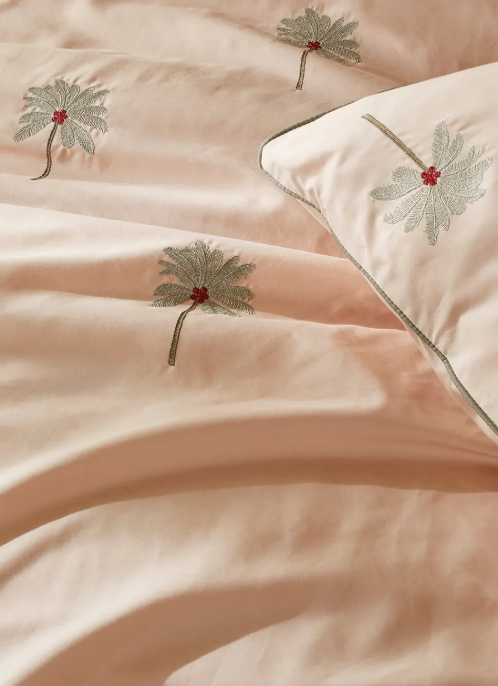 Outlet Bouchara HOUSSE DE COUETTE EN PERCALE BRODÉE GUINÉE SEIGLE