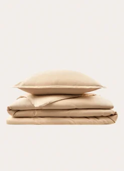 Outlet Bouchara HOUSSE DE COUETTE EN SATIN DE COTON PEIGNÉ UNI MORDORE