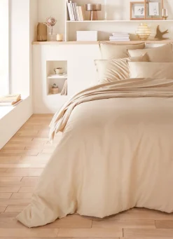 Outlet Bouchara HOUSSE DE COUETTE EN SATIN DE COTON PEIGNÉ UNI MORDORE